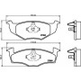 8DB 355 007-891 HELLA Комплект гальмівних колодок, дискове гальмо