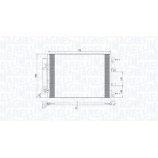 350203773000 MAGNETI MARELLI Конденсатор кондиціонера