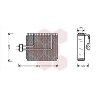 8200V002 VAN WEZEL Випарник кондиціонера