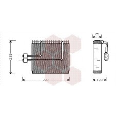 8200V002 VAN WEZEL Випарник кондиціонера