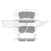 TX 19-57 TOMEX Brakes КомплеК т гальмівних колодок, дискове гальмо