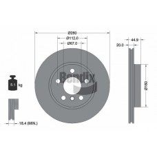 BDS2199 BENDIX Braking Гальмівний диск