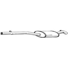 287-195 BOSAL Глушник вихлопних газів кінцевий
