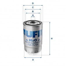 24.H2O.08 UFI Паливний фільтр