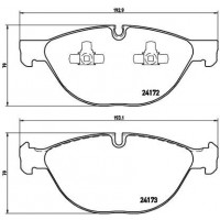 P 06 058 BREMBO Комплект гальмівних колодок дисковий гальм