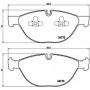 P 06 058 BREMBO Комплект гальмівних колодок дисковий гальм