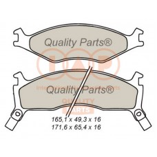 704-21020 IAP QUALITY PARTS Комплект гальмівних колодок дисковий гальм