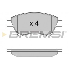 BP3072 BREMSI КомплеК т гальмівних колодок, дискове гальмо