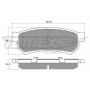 TX 16-77 TOMEX Brakes Комплект гальмівних колодок дисковий гальм
