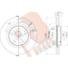 78RBD22057 R BRAKE Гальмівний диск
