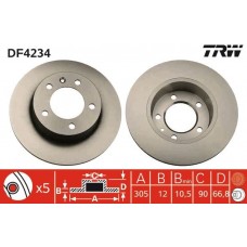 DF4234 TRW Гальмівний диск