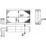 AE 68 000P MAHLE Випарник кондиціонера