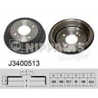 J3400513 NIPPARTS Гальмівний барабан