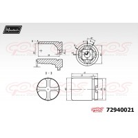 72940021 MAXTECH Поршень корпус скоби гальма