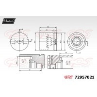 72957021 MAXTECH Поршень корпус скоби гальма