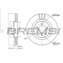 CD6928V BREMSI Гальмівний диск