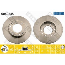 6049245 GIRLING Гальмівний диск