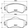 MDB3174 MINTEX КомплеК т гальмівних колодок, дискове гальмо