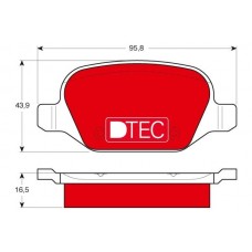 GDB1396DTE TRW КомплеК т гальмівних колодок, дискове гальмо
