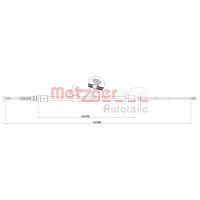 1.PE001 METZGER Тросик, cтояночный тормоз