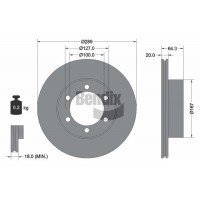 BDS1929 BENDIX Braking Гальмівний диск