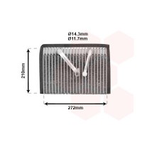 3700V300 VAN WEZEL Випарник кондиціонера