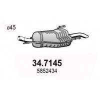 34.7145 ASSO Глушник вихлопних газів кінцевий