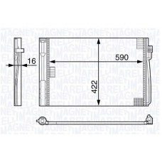 350203704000 MAGNETI MARELLI Конденсатор кондиціонера