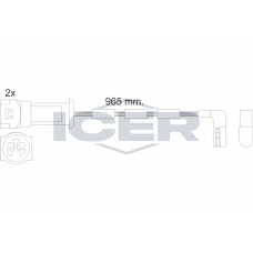 610068 E C ICER Сигналізатор зносу гальмівних колодок