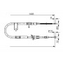 1 987 477 066 BOSCH Тросик, cтояночный тормоз