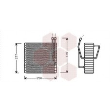 2100V009 VAN WEZEL Випарник кондиціонера