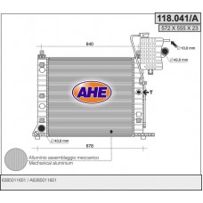118.041/A AHE Радіатор охолодження двигуна