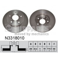 N3318010 NIPPARTS Гальмівний диск