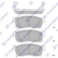 SP1592A Hi-Q Комплект гальмівних колодок дисковий гальм