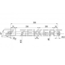GF-1074 ZEKKERT Газова пружина кришка багажника