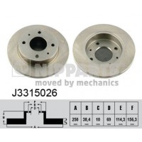J3315026 NIPPARTS Гальмівний диск