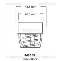 8620 3188 TRISCAN Термостат охолоджувальна рідина