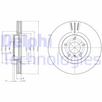 BG4107 DELPHI Гальмівний диск