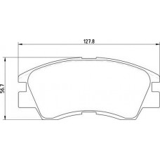 363710200044 MAGNETI MARELLI Комплект гальмівних колодок дисковий гальм