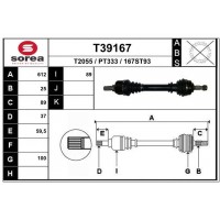 T39167 EAI Привідний вал