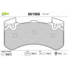 601566 VALEO Комплект гальмівних колодок дисковий гальм