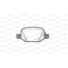 BPA0727.52 OPEN PARTS Комплект гальмівних колодок дисковий гальм