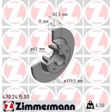 470.2415.00 ZIMMERMANN Гальмівний диск