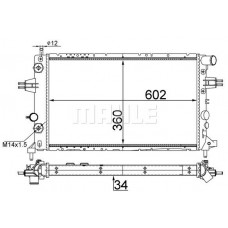 CR 229 001S MAHLE Радіатор охолодження двигуна