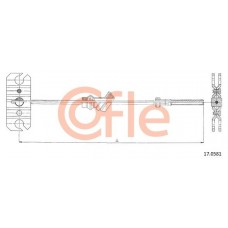 92.17.0581 COFLE Тросик, cтояночный тормоз