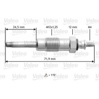 345140 VALEO Свічка розжарювання