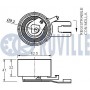 542184 RUVILLE Натяжний ролик ремінь ГРМ