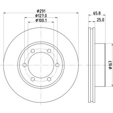ND1068K NISSHINBO Гальмівний диск