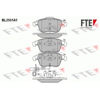 BL2551A1 FTE Комплект гальмівних колодок дисковий гальм