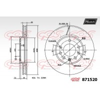 871520 MAXTECH Гальмівний диск